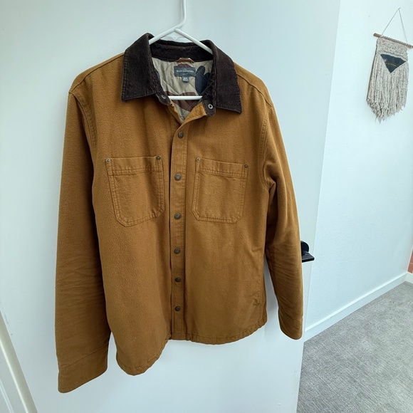 LL Bean Insulated Chamois Shirt Jacket Mens Medium Slim - Picture 1 of 2